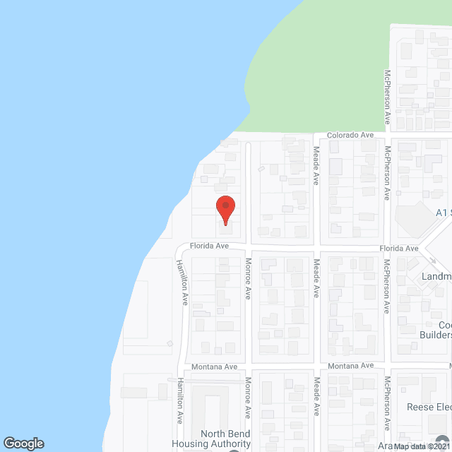 Map of the neighborhood around Guardian Angel AFH I and II