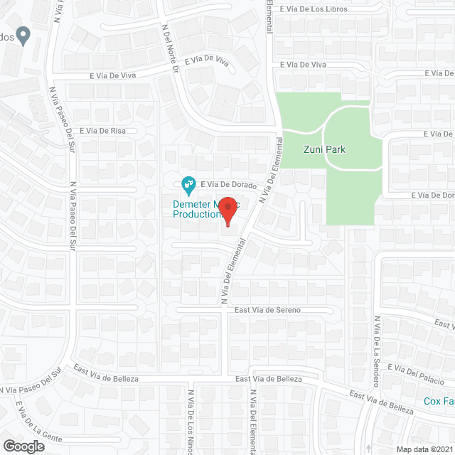 Map of the neighborhood around Encanto Place