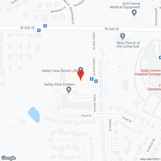 Map of the neighborhood around Valley View Estates