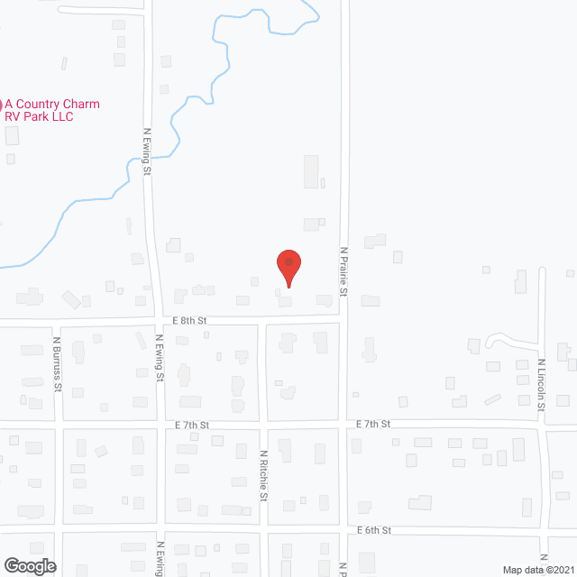 Map of the neighborhood around Hamilton Housing