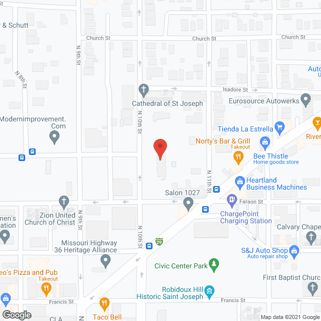 Map of the neighborhood around Chilton Place