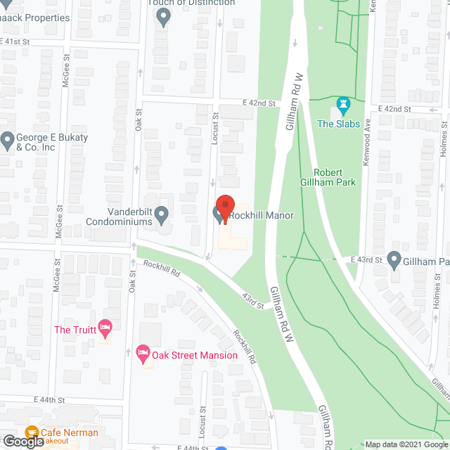 Map of the neighborhood around Rockhill Manor Assisted Living mental illness