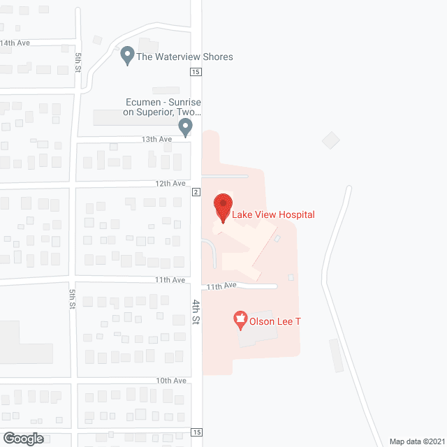 Map of the neighborhood around Lake View Home