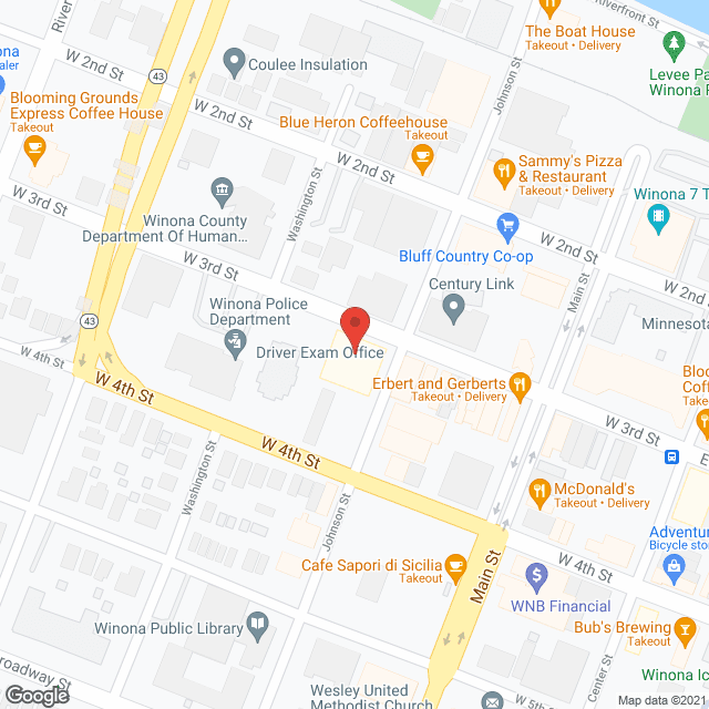 Map of the neighborhood around Kensington