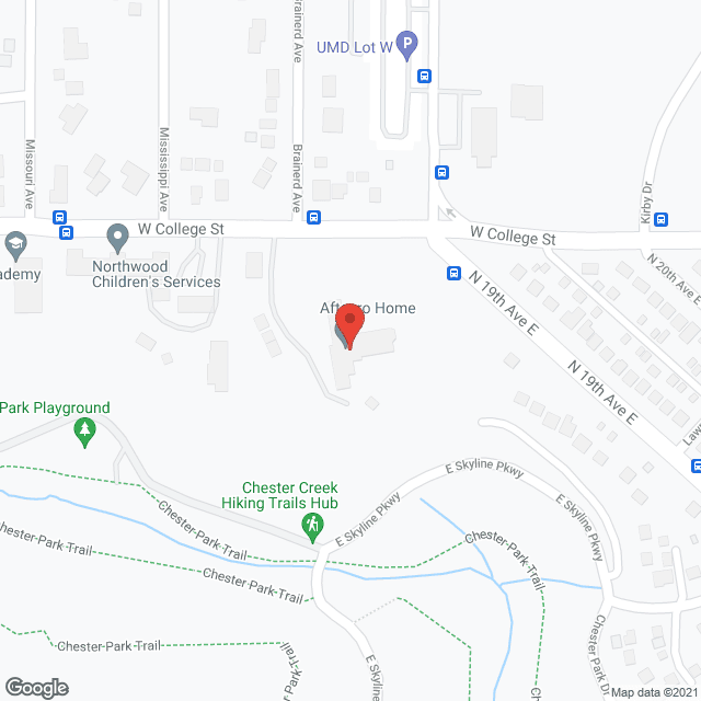 Map of the neighborhood around Aftenro Home
