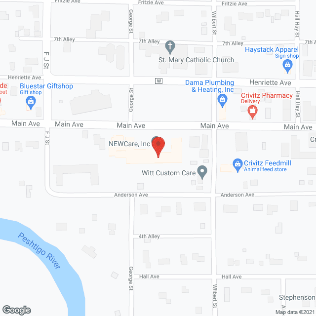 Map of the neighborhood around Newcare Residence