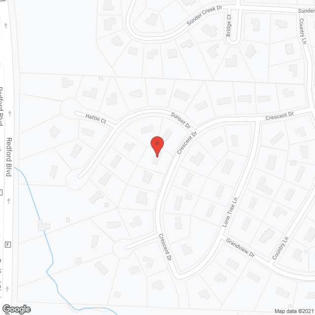 Map of the neighborhood around Crescenthome