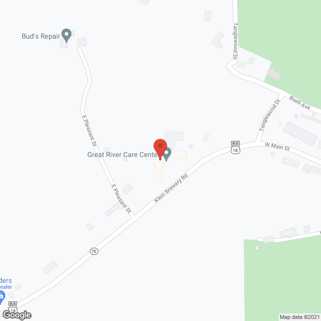 Map of the neighborhood around Great River Care Ctr