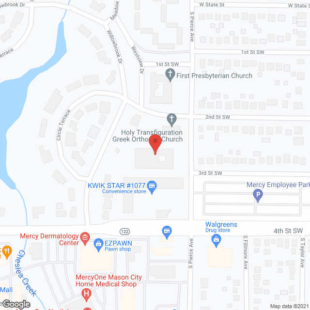 Map of the neighborhood around USA Healthcare Mason City