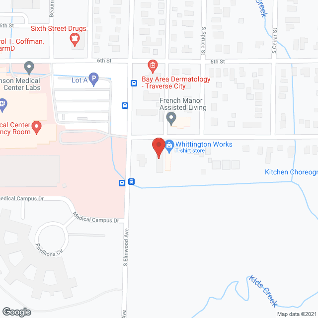 Map of the neighborhood around French Manor