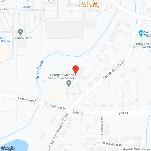 Map of the neighborhood around Georgetown Manor