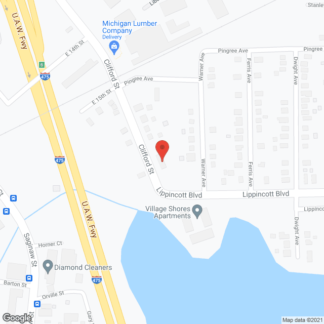 Map of the neighborhood around Tranquility House AFC