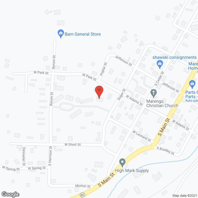 Map of the neighborhood around Marengo Housing-Elderly