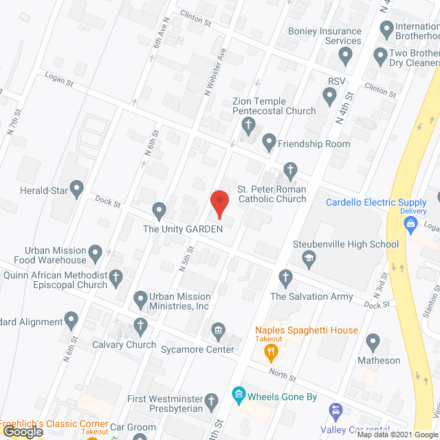 Map of the neighborhood around Martha Manor Home-Aged Women