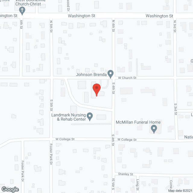Map of the neighborhood around The Landmark Community