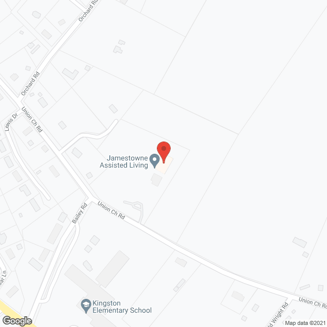 Map of the neighborhood around Jamestowne
