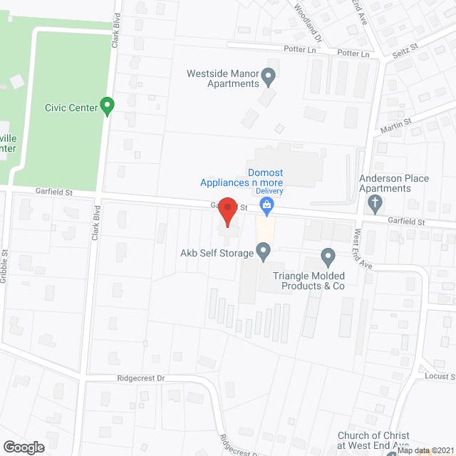Map of the neighborhood around McMinnville Boarding Home for the Elderly