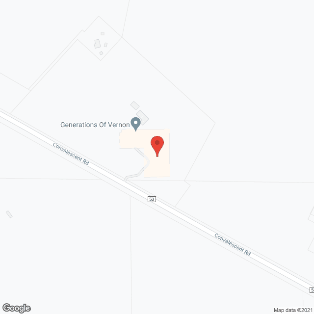 Map of the neighborhood around Care Center of Vernon