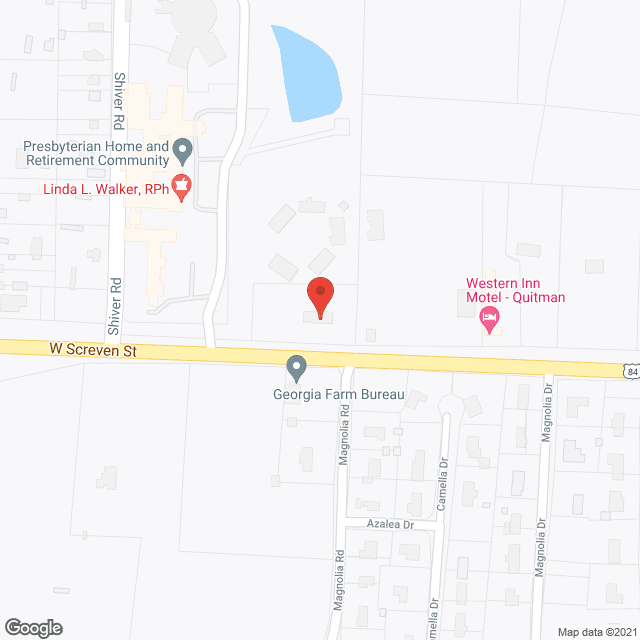 Map of the neighborhood around Presbyterian Homes of Ga