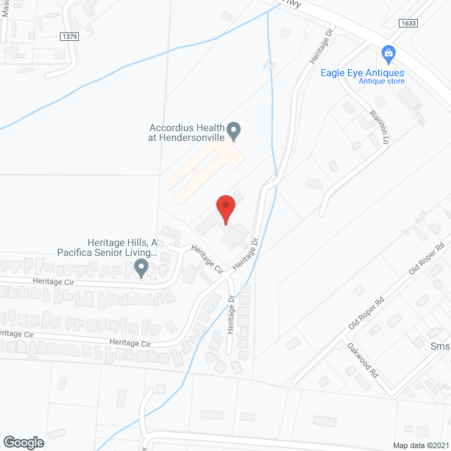 Map of the neighborhood around Heritage Hills A Pacifica Senior Living Community