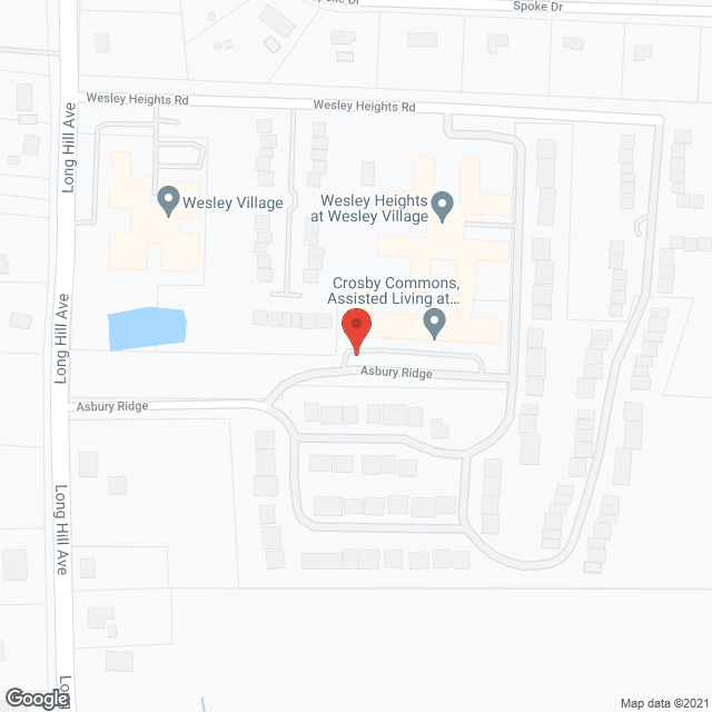 Map of the neighborhood around Crosby Commons