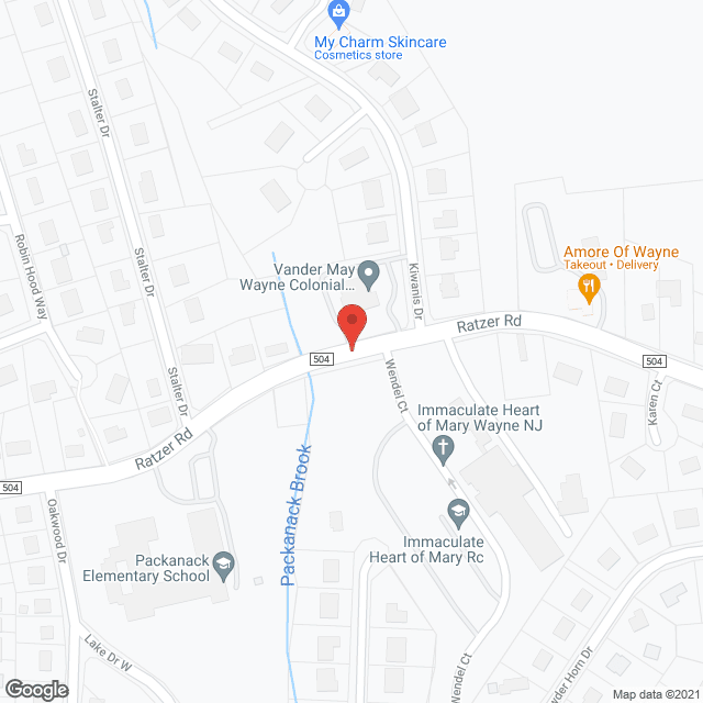 Map of the neighborhood around Kilroy Residence