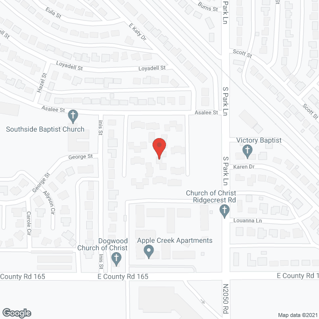Map of the neighborhood around Parkridge Estates