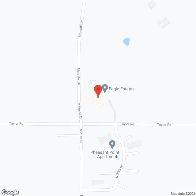 Map of the neighborhood around Eagle Estates