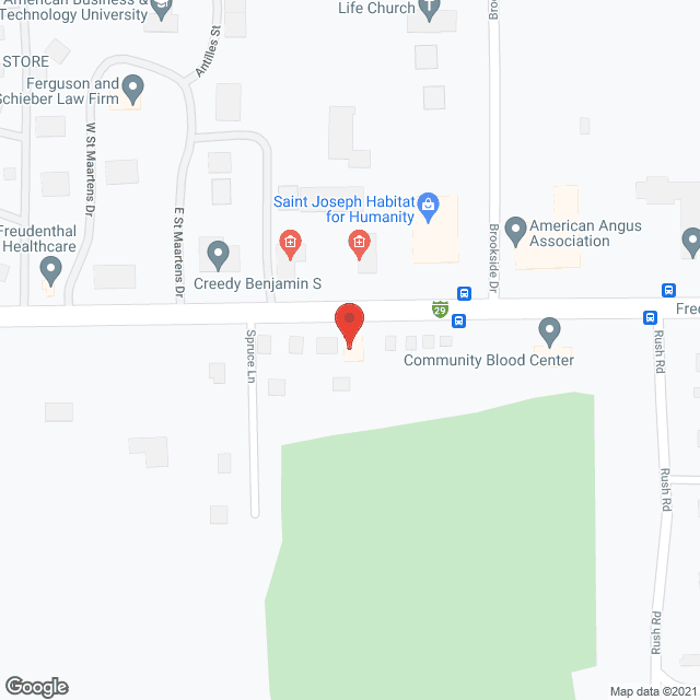 Map of the neighborhood around Choices of St Joseph Inc