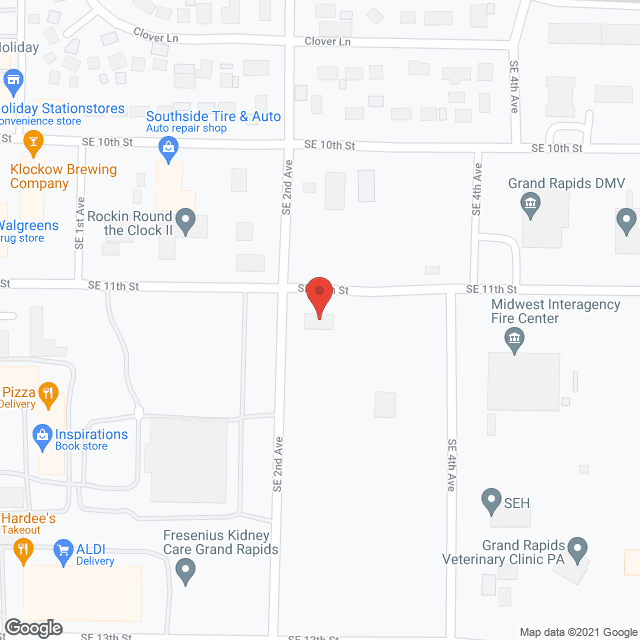 Map of the neighborhood around Esther House