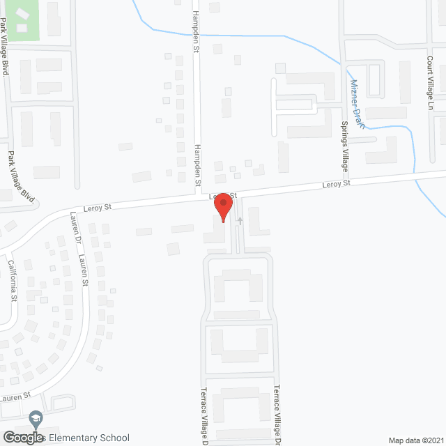 Map of the neighborhood around Terraces