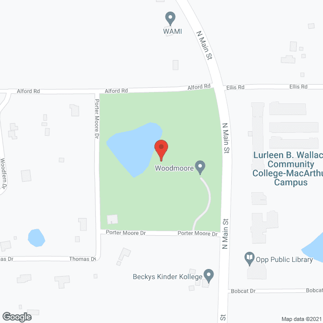 Map of the neighborhood around The Woodmoore