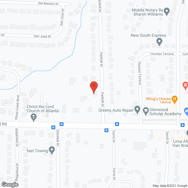 Map of the neighborhood around Norwood Christian Care Home