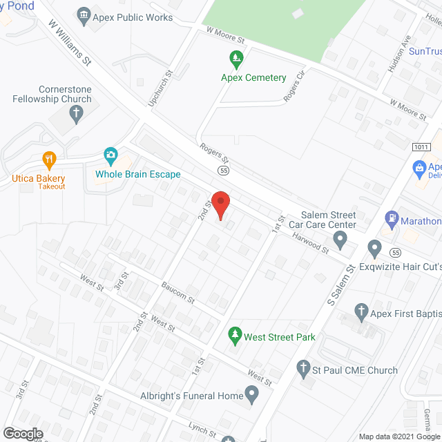 Map of the neighborhood around Lyles Family Care Home