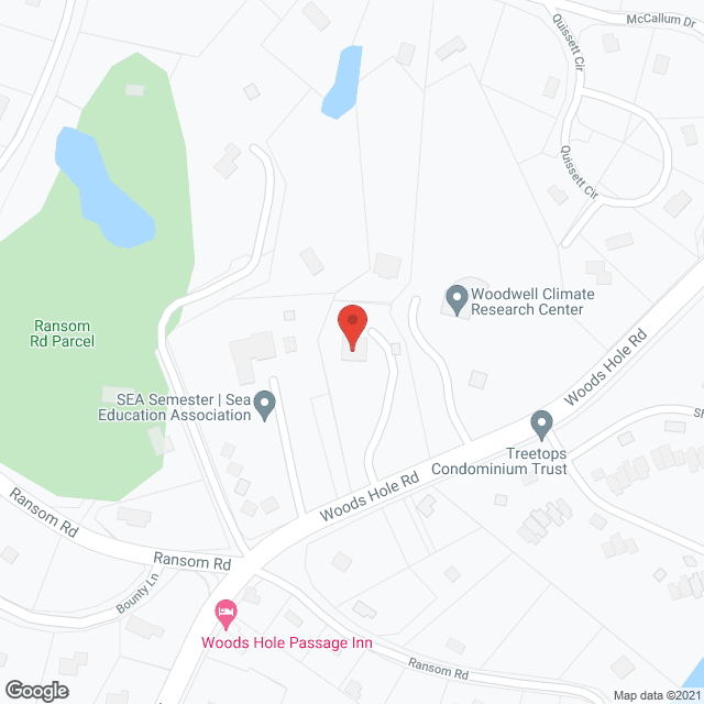 Map of the neighborhood around Miller House