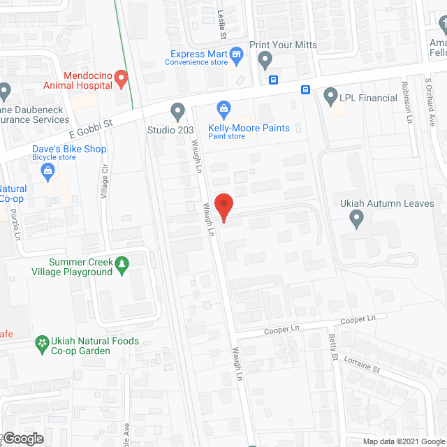Map of the neighborhood around Creekside Village- LOW INCOME-P