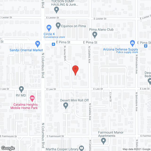 Map of the neighborhood around Desert Manor Adult Care Homes