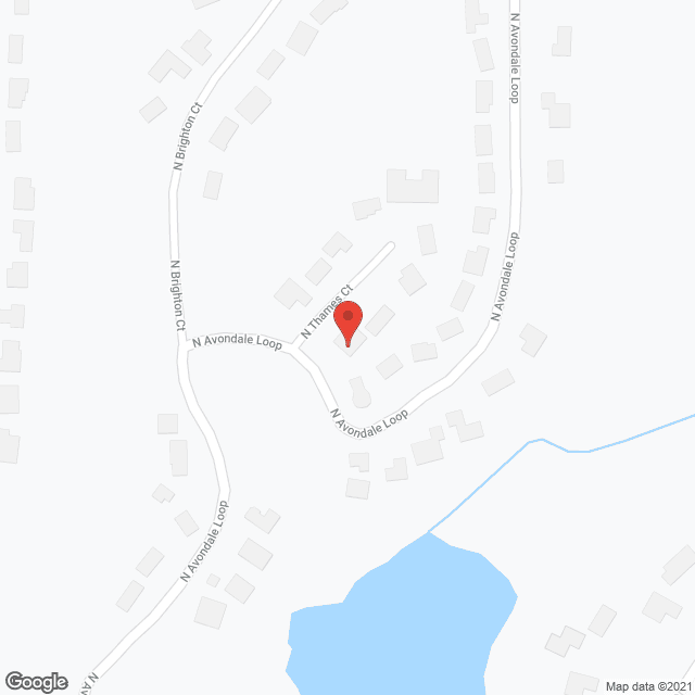 Map of the neighborhood around Avondale House