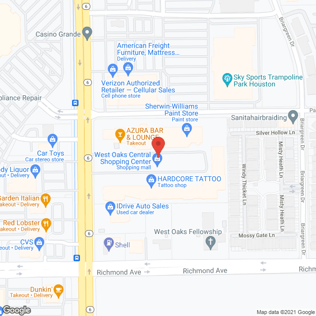 Map of the neighborhood around Home Sweet Home Rsdntl Care