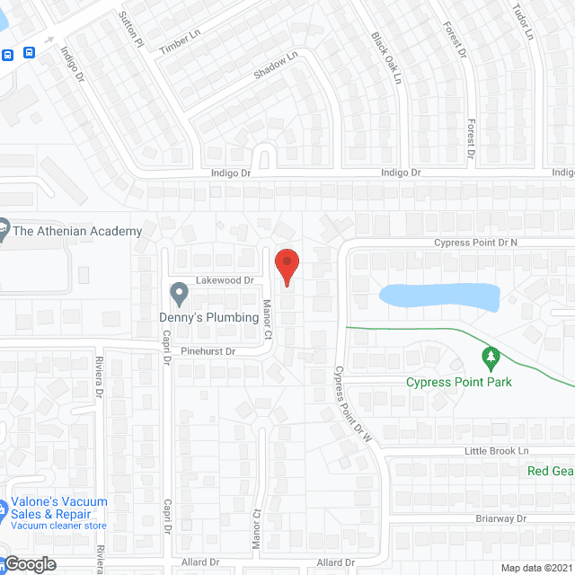 Map of the neighborhood around Heather House