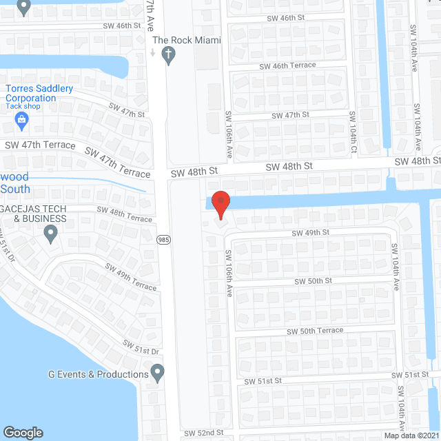Map of the neighborhood around Magda's Home