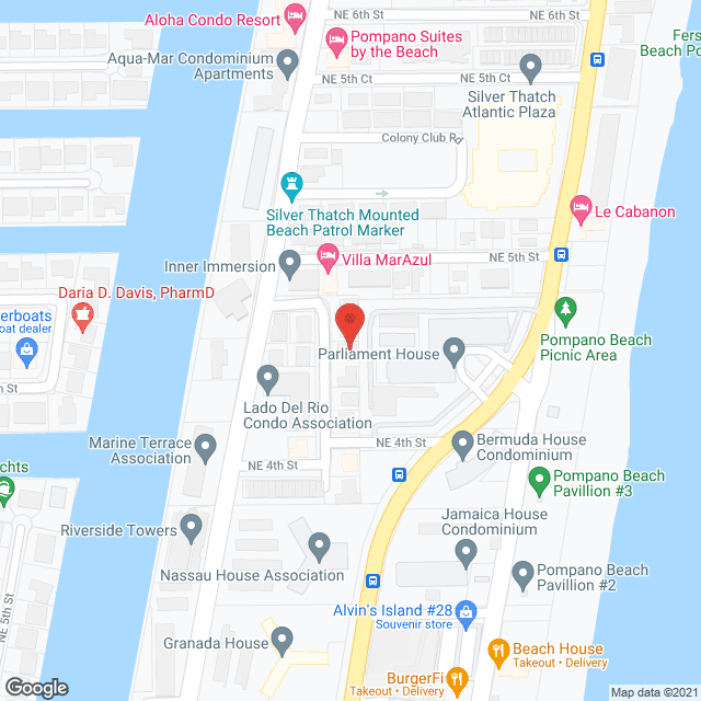 Map of the neighborhood around Belair At Sunset Resident's