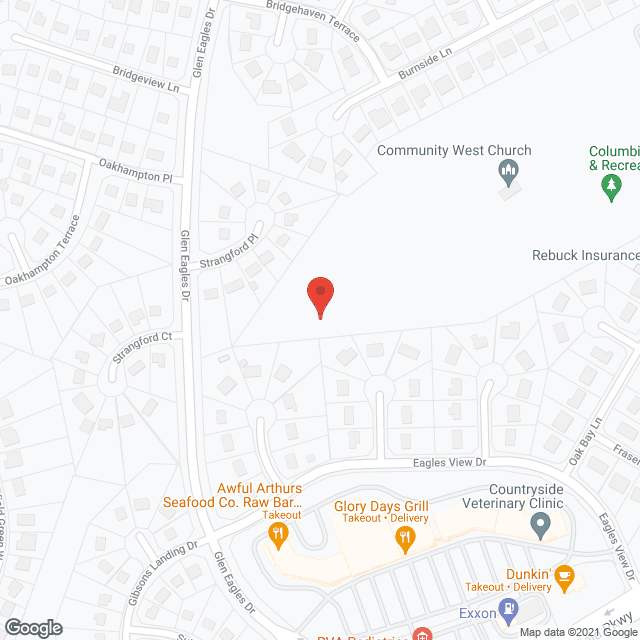 Map of the neighborhood around Avery Point