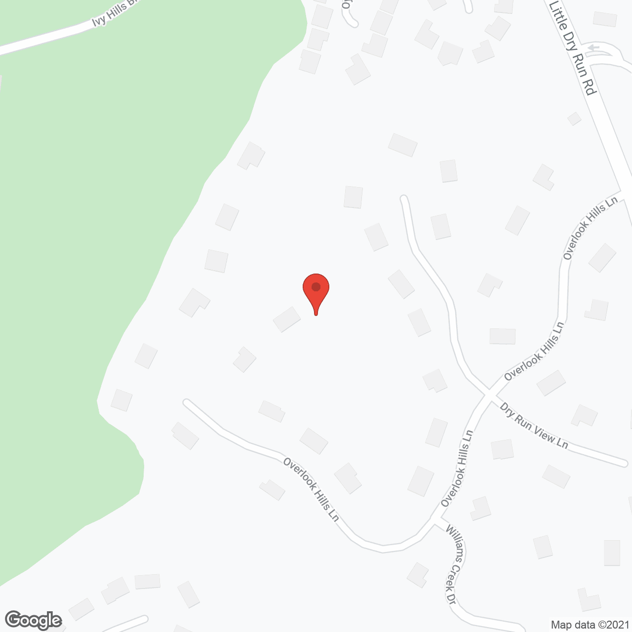 Map of the neighborhood around Harmony at Anderson
