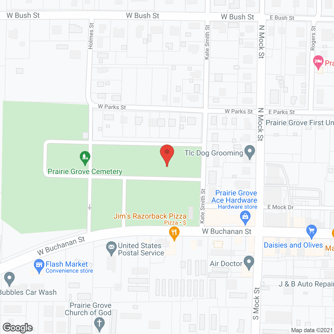 Map of the neighborhood around Cedar Springs Independent Living