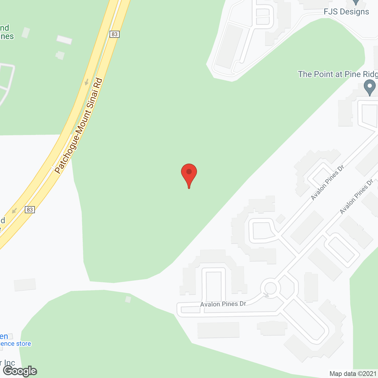 Map of the neighborhood around All American Assisted Living at Coram