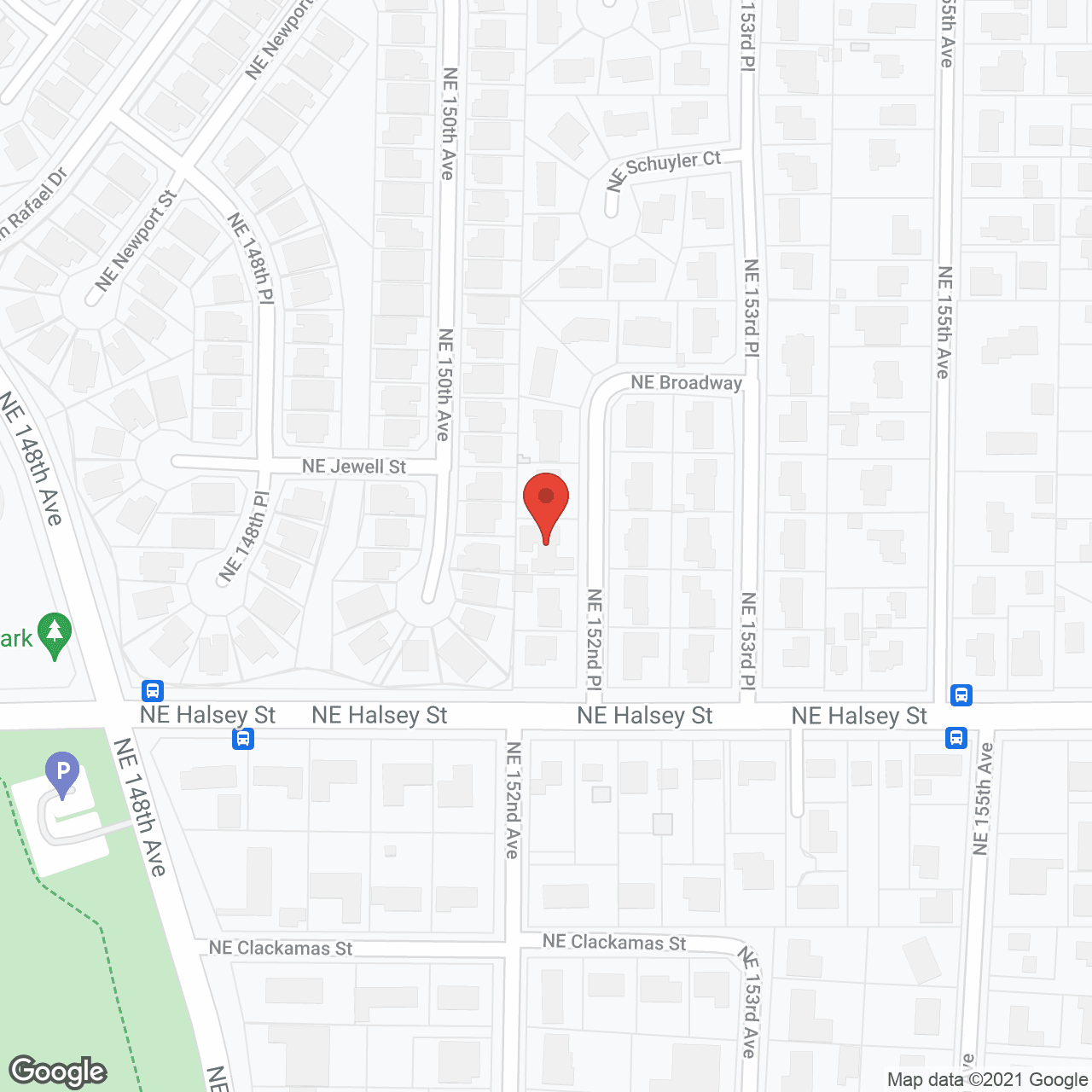 Map of the neighborhood around Mati's Adult Care Home