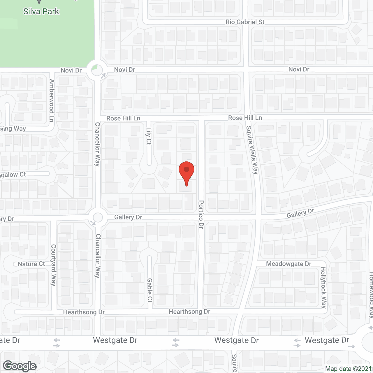 Map of the neighborhood around Crossroads Manor