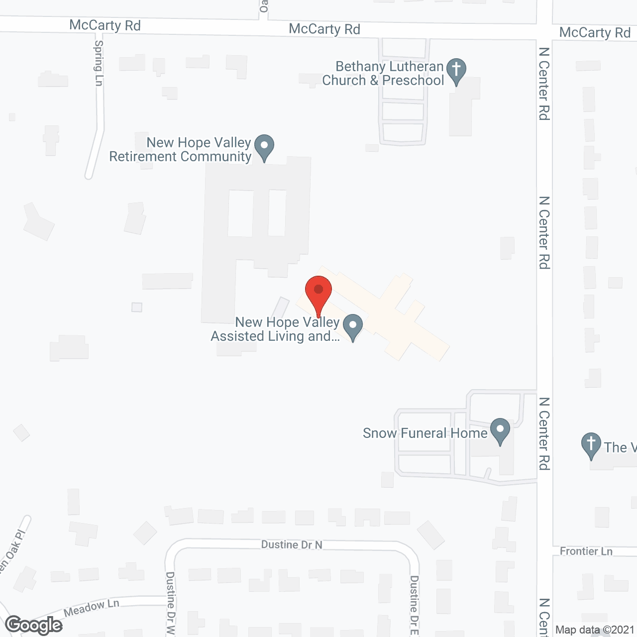 Map of the neighborhood around Traditions of Saginaw