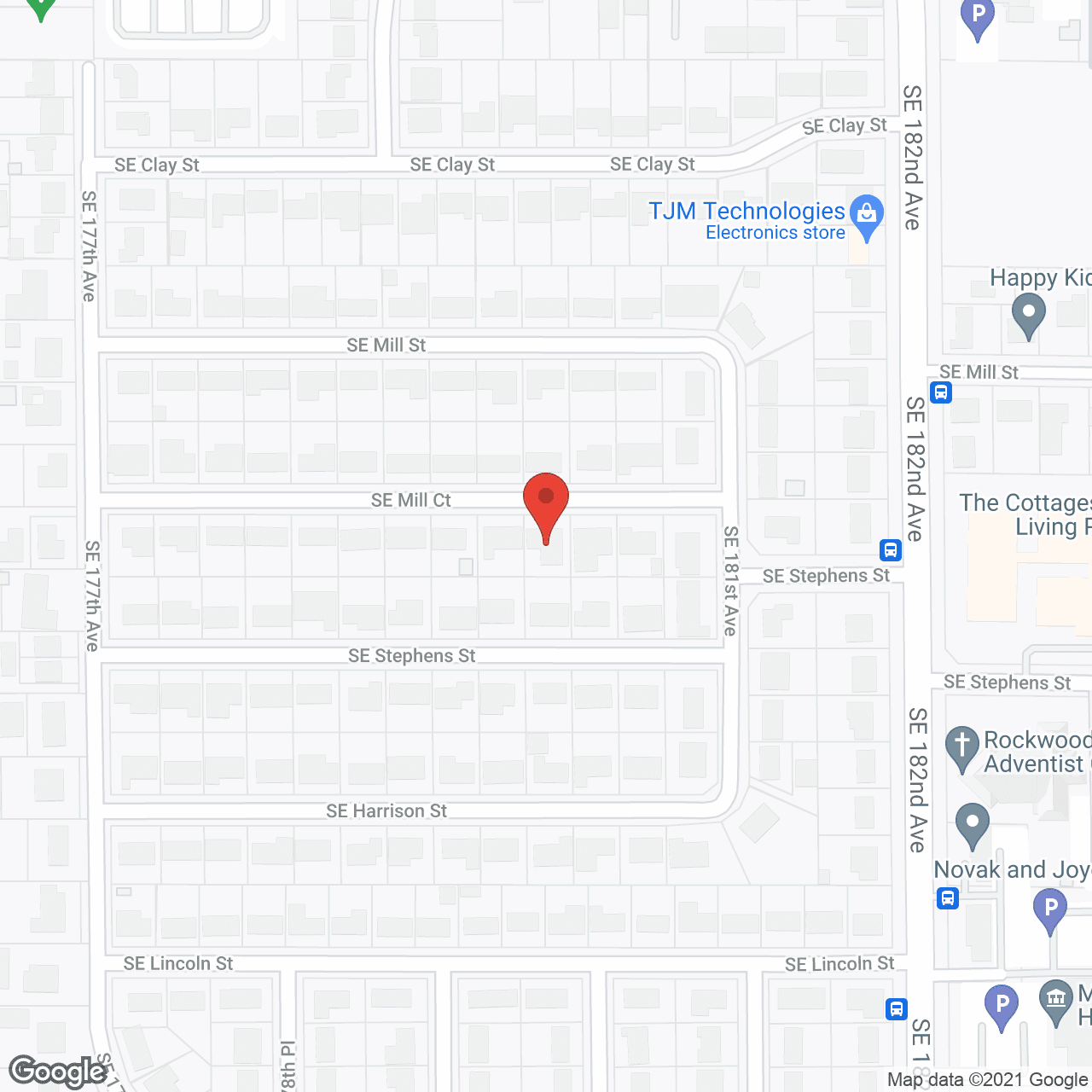 Map of the neighborhood around Selea's Adult Care Home